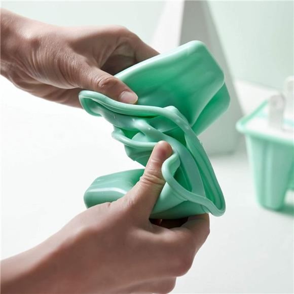 Popsicle Molds 6 Pieces Silicone Ice Pop Molds - Picture 2 of 7